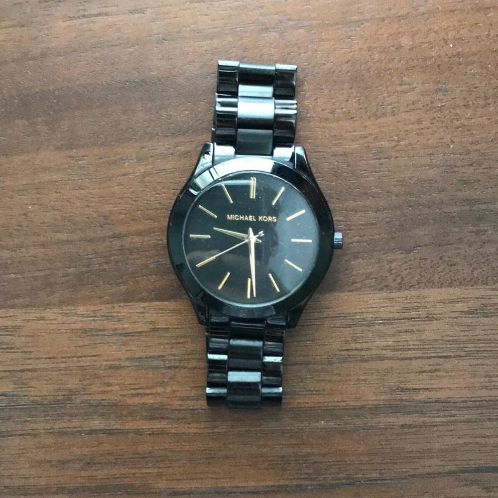 Michael Kors Men’s Slim Runway Steel Watch